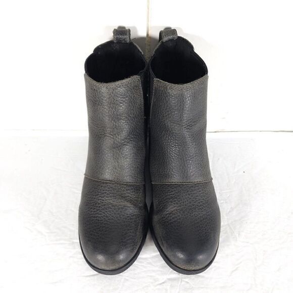 Sorel Women's Joan of ArcticII US5,5 gray Leather Waterproof Wedge Chelsea Boot - Picture 3 of 13